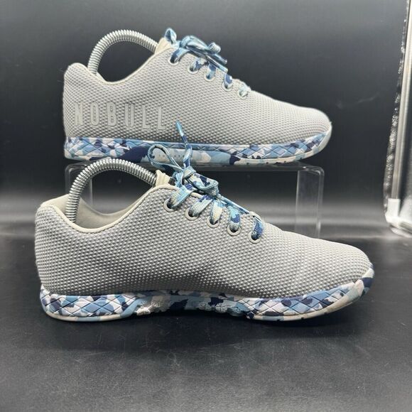 Nobull Blue Camo Outwork Trainer Shoes Men’s Size 7 Women’s 8.5 SuperFabric EUC - Picture 2 of 9